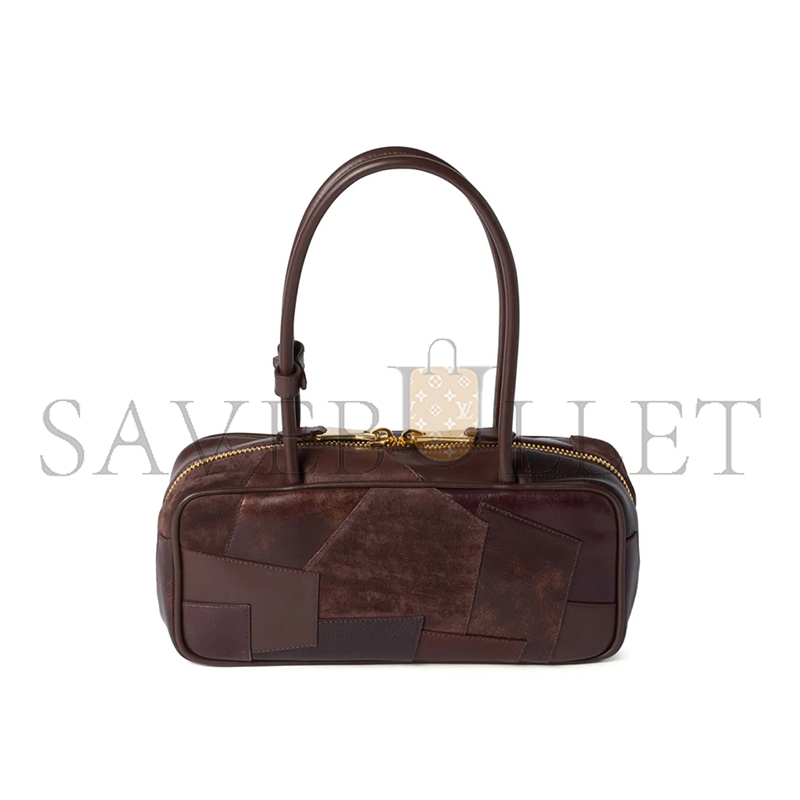MIU MIU BEAU LEATHER PATCHWORK BAG 5BB173 (28*11.5*8cm)